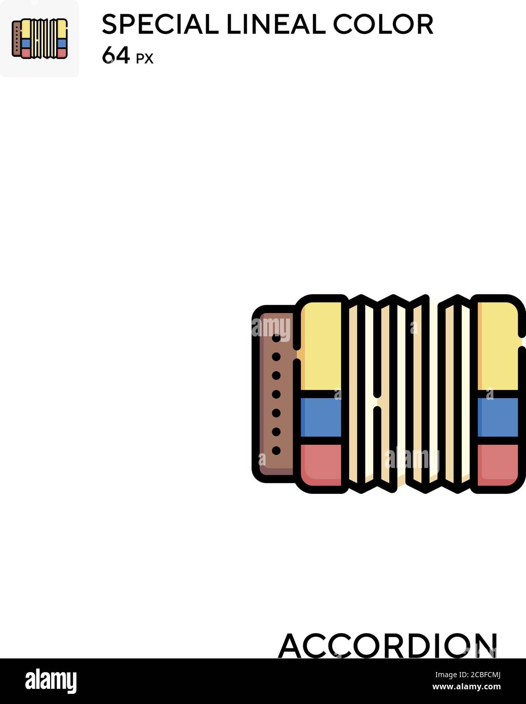 Accordion Simple vector icon. Accordion icons for your business project