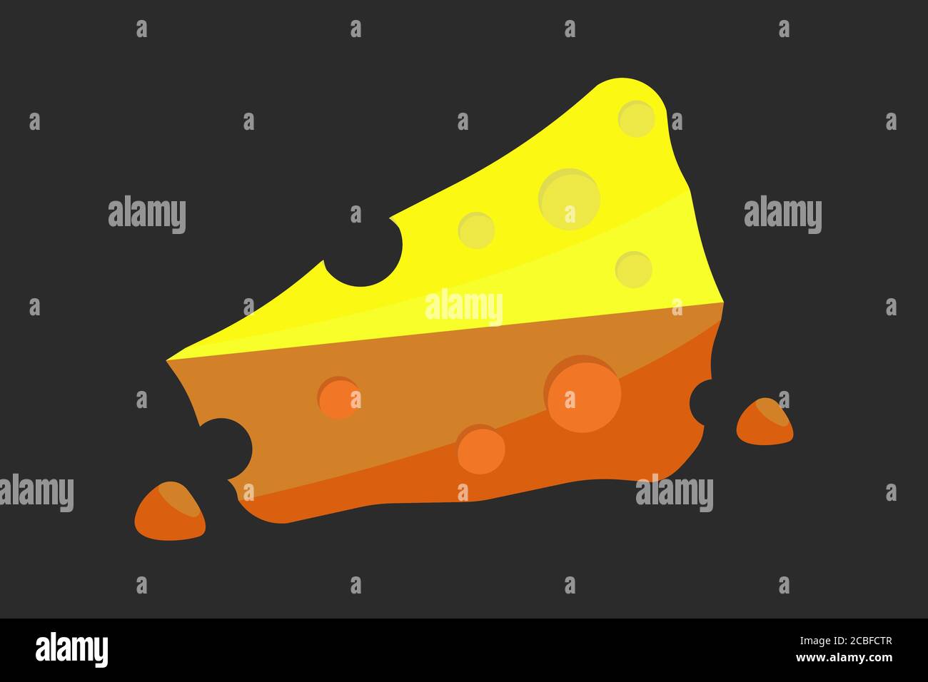 Cheese icon - vector illustration Stock Vector