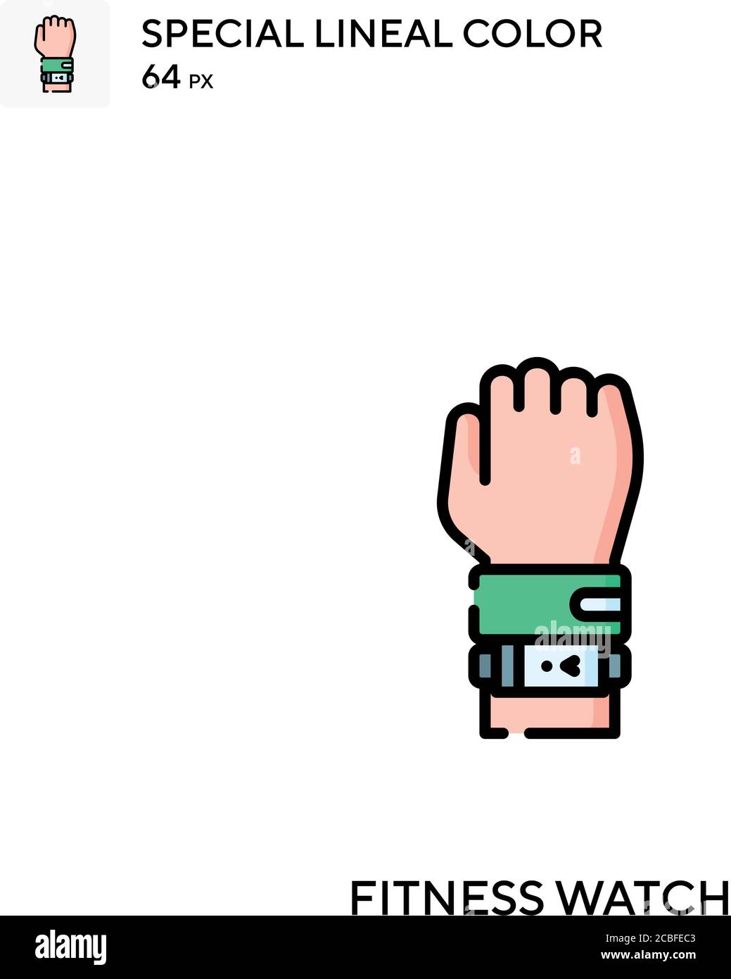 Fitness watch Simple vector icon. Fitness watch icons for your business ...