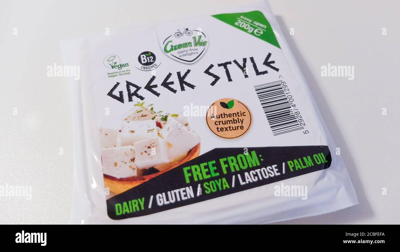Vegan, dairy and lactose free feta / greek cheese style from the brand