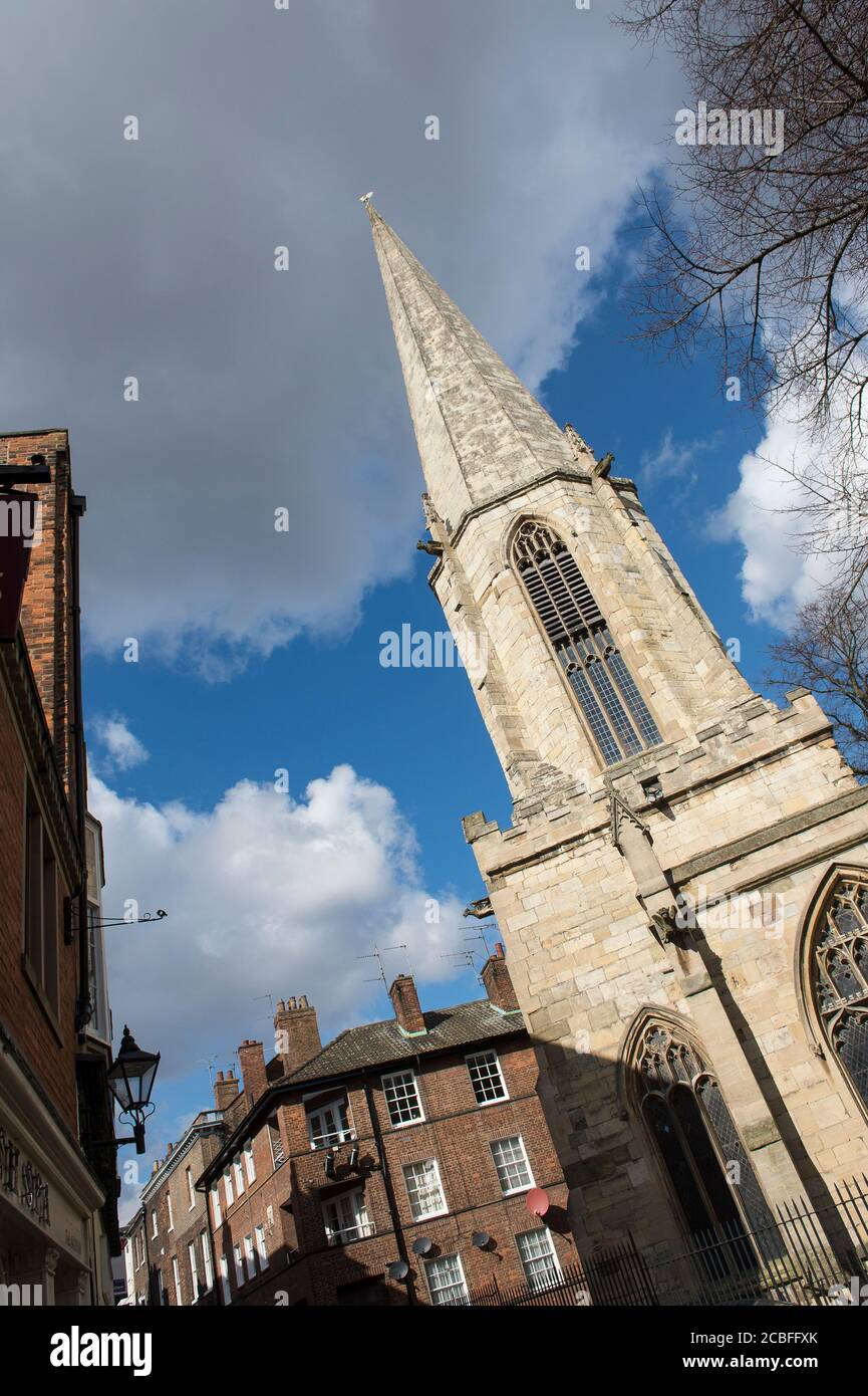St Mary's Church in Castlegate in the City of York, Yorkshire, England. Stock Photo