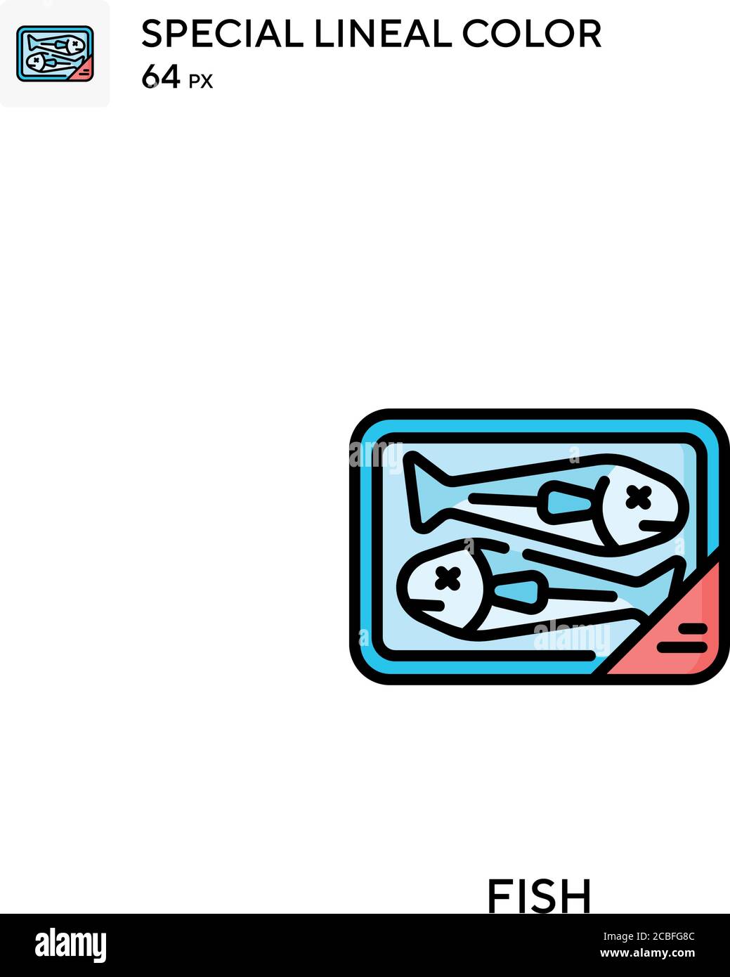 Fish Simple vector icon. Fish icons for your business project Stock ...