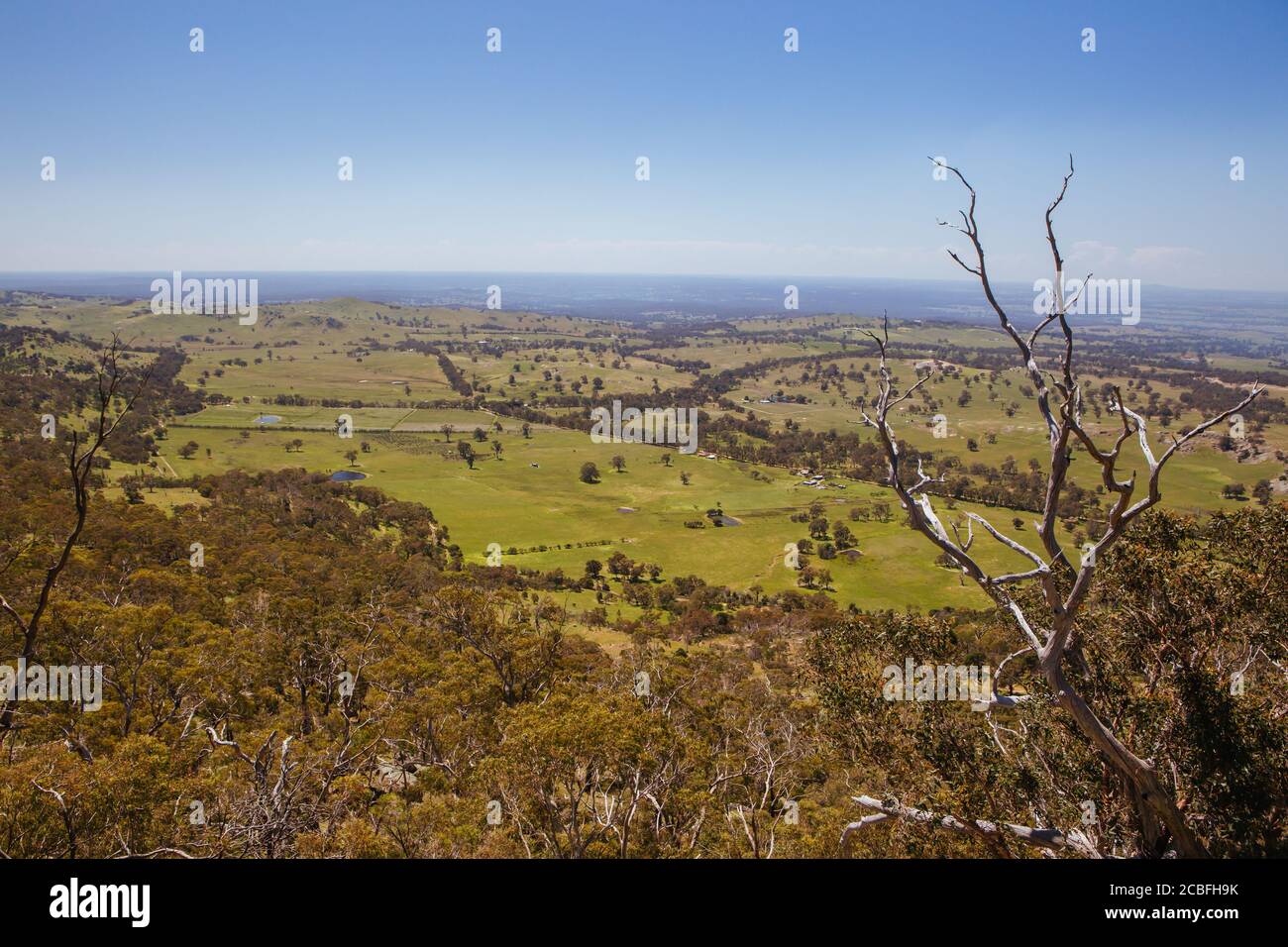 Country Landscape Mt Alexander Regional Park Victoria Australia Stock ...