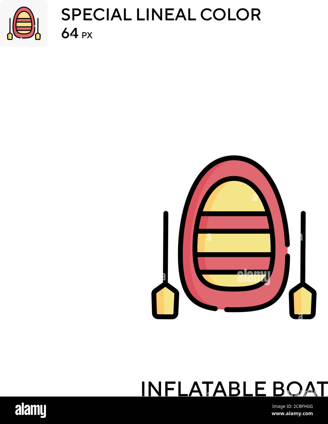 Inflatable boat Simple vector icon. Inflatable boat icons for your ...