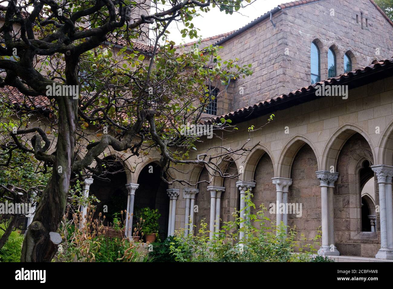 Bonnefont Garden at the Cloisters museum, New York City Stock Photo