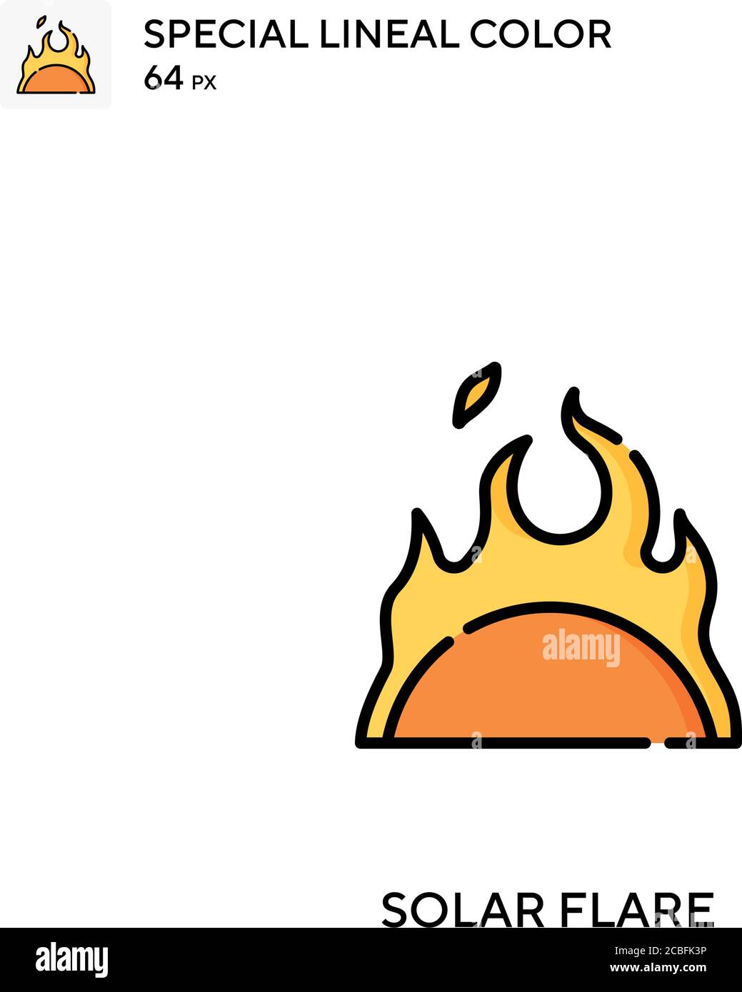 Solar flare Simple vector icon. Solar flare icons for your business ...