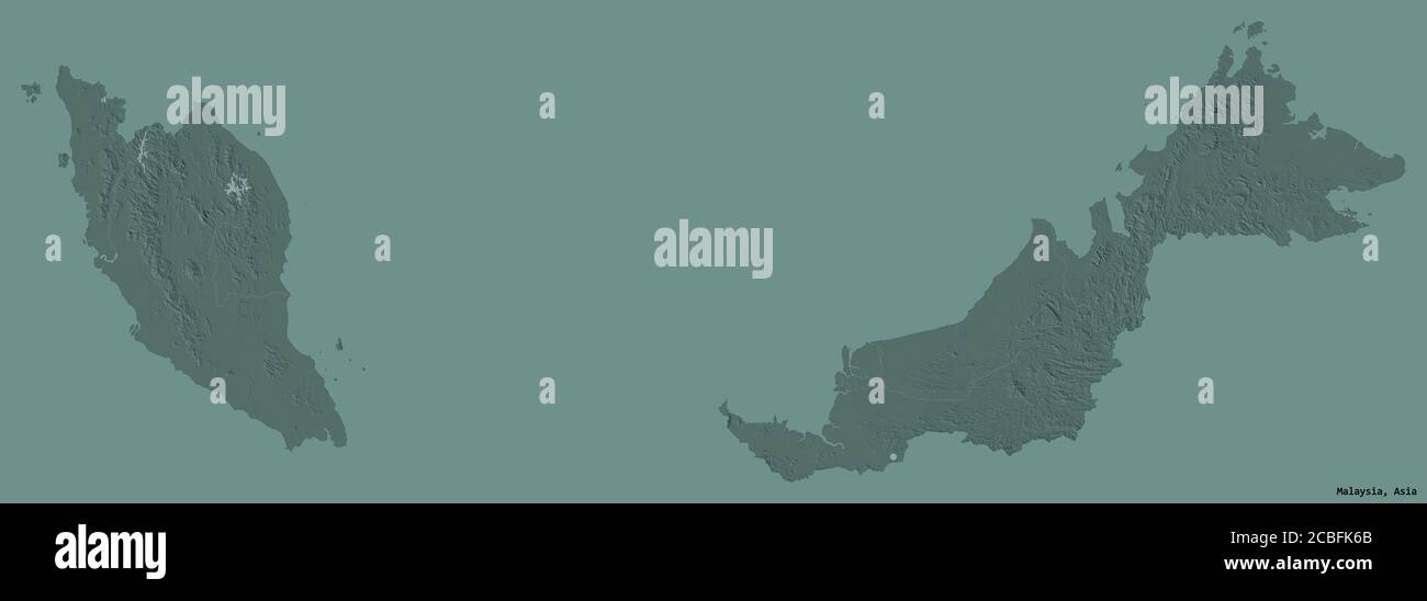 Map Malaysia Isolated High Resolution Stock Photography and Images 