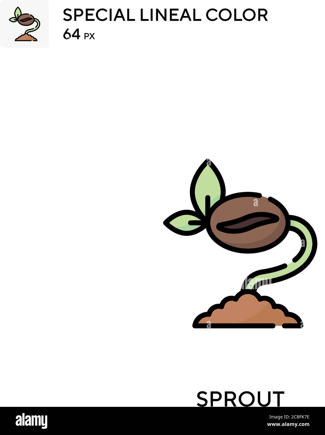 Sprout Simple vector icon. Sprout icons for your business project Stock Vector Image & Art Alamy