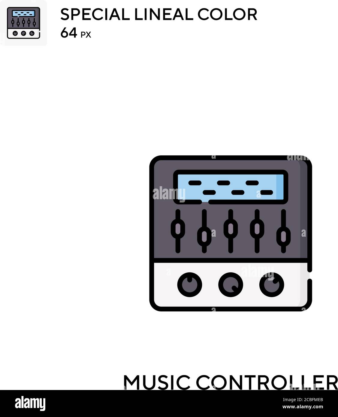 Music controller Simple vector icon. Music controller icons for your