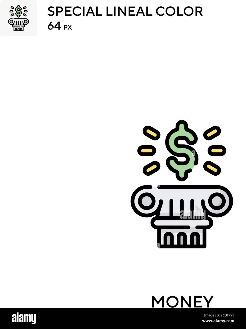 Money Simple vector icon. Money icons for your business project Stock ...
