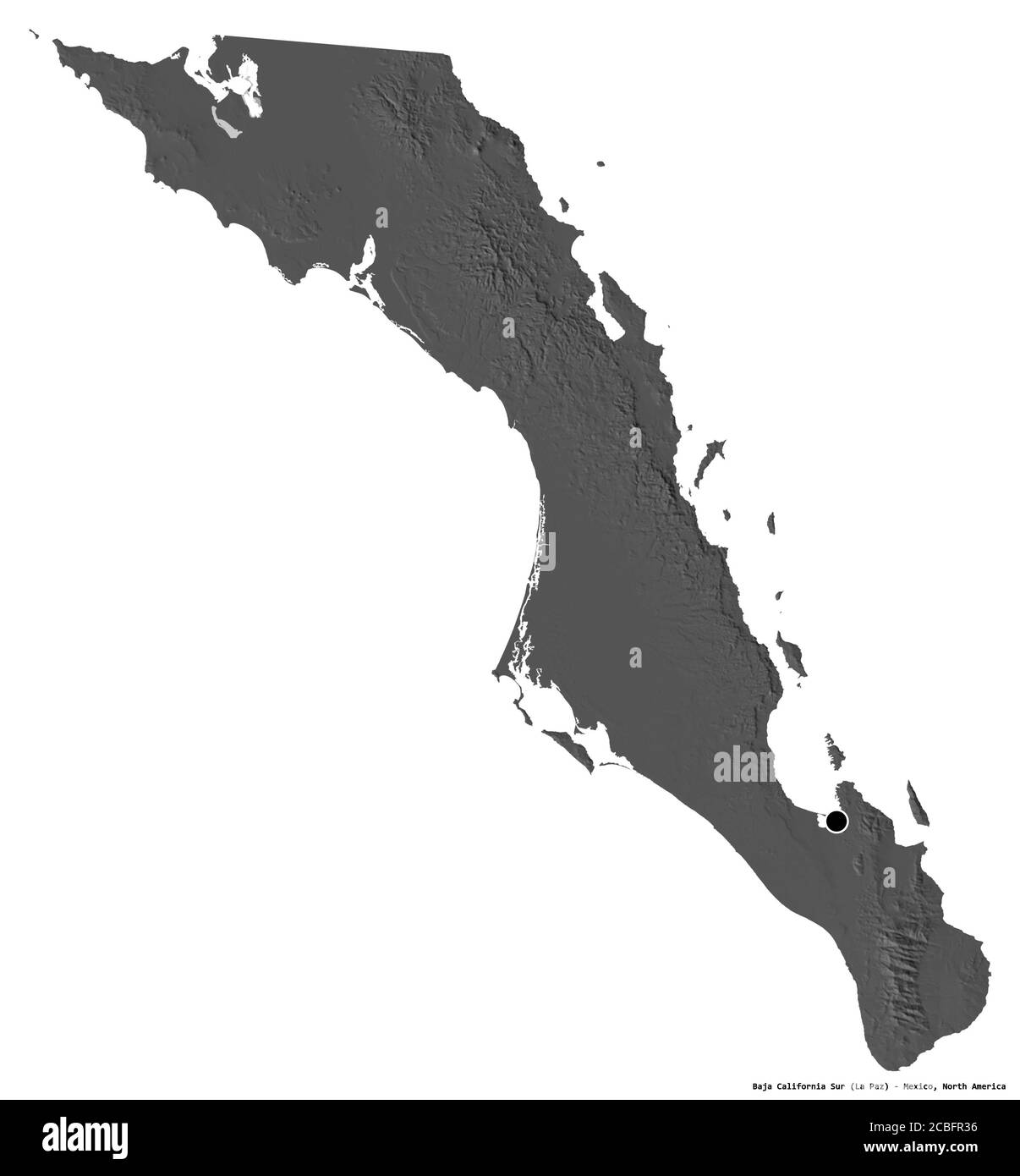 La paz mexico map cut out stock images pictures alamy