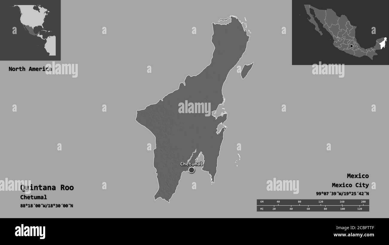 Chetumal mexico map hires stock photography and images Alamy