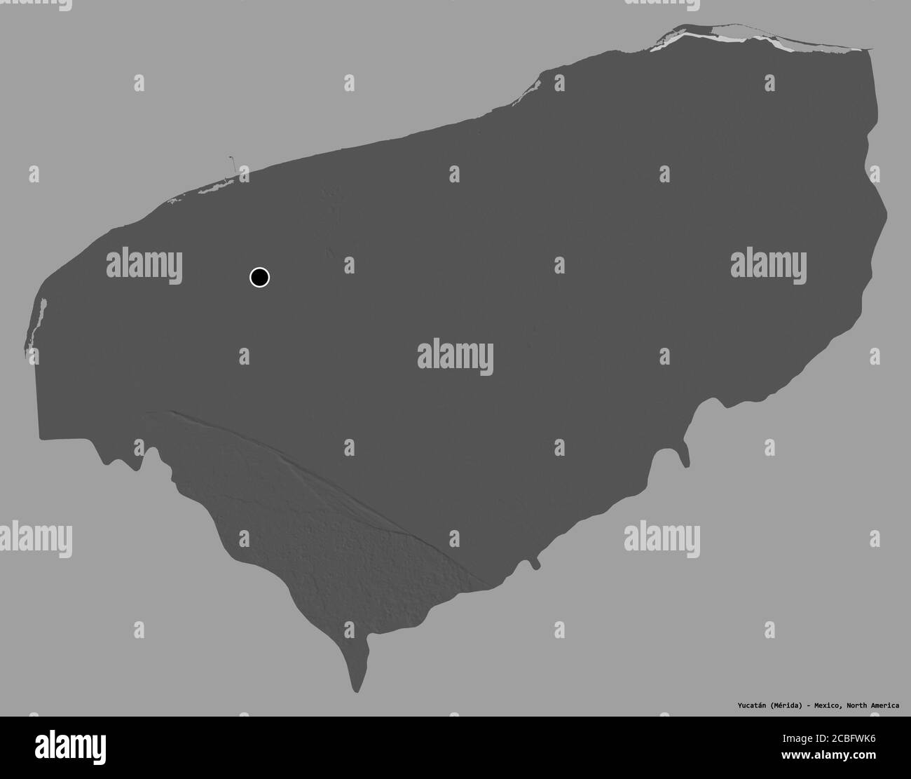 Merida mexico on a map Black and White Stock Photos & Images - Alamy