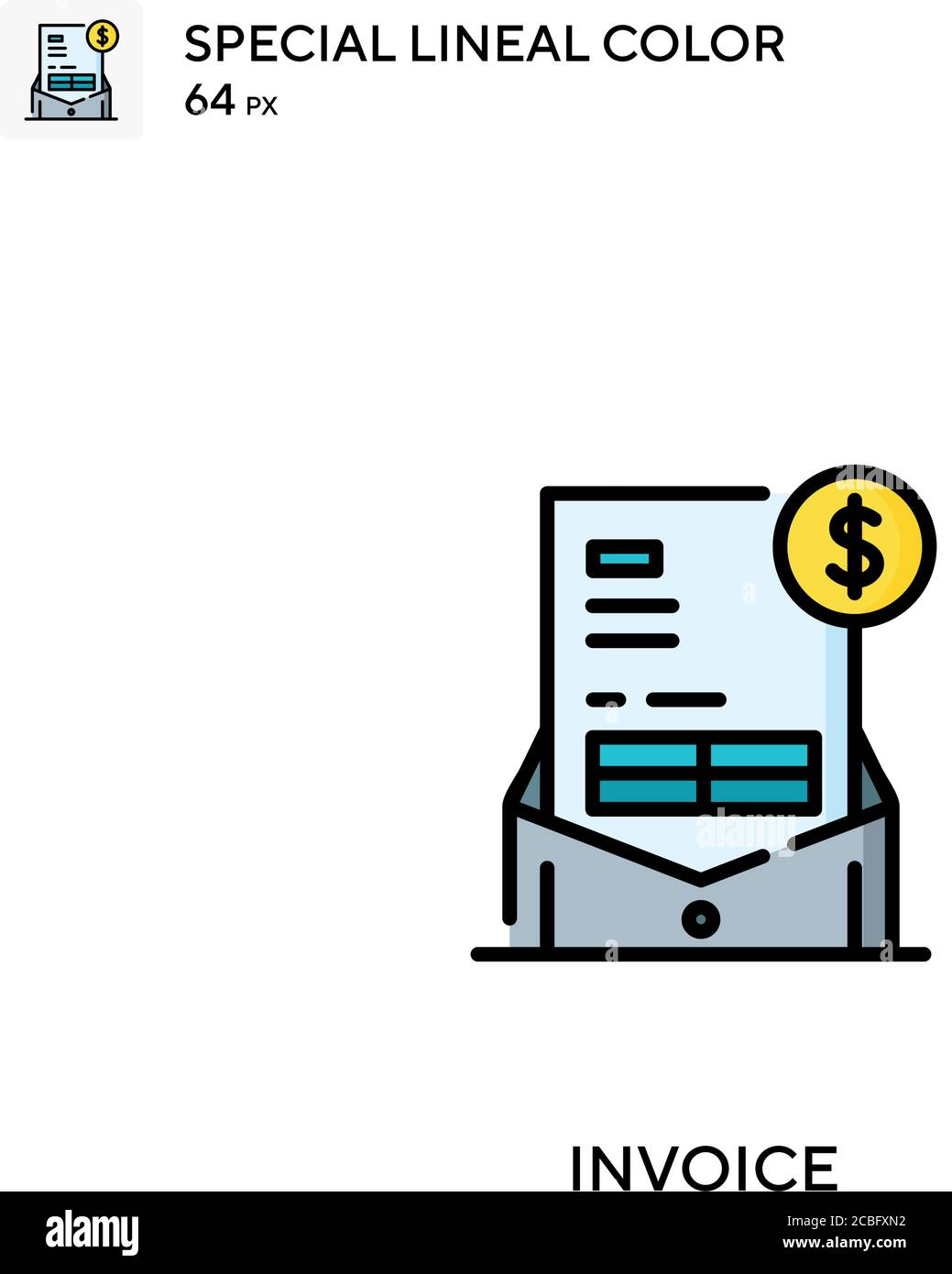Invoice Simple vector icon. Invoice icons for your business project ...