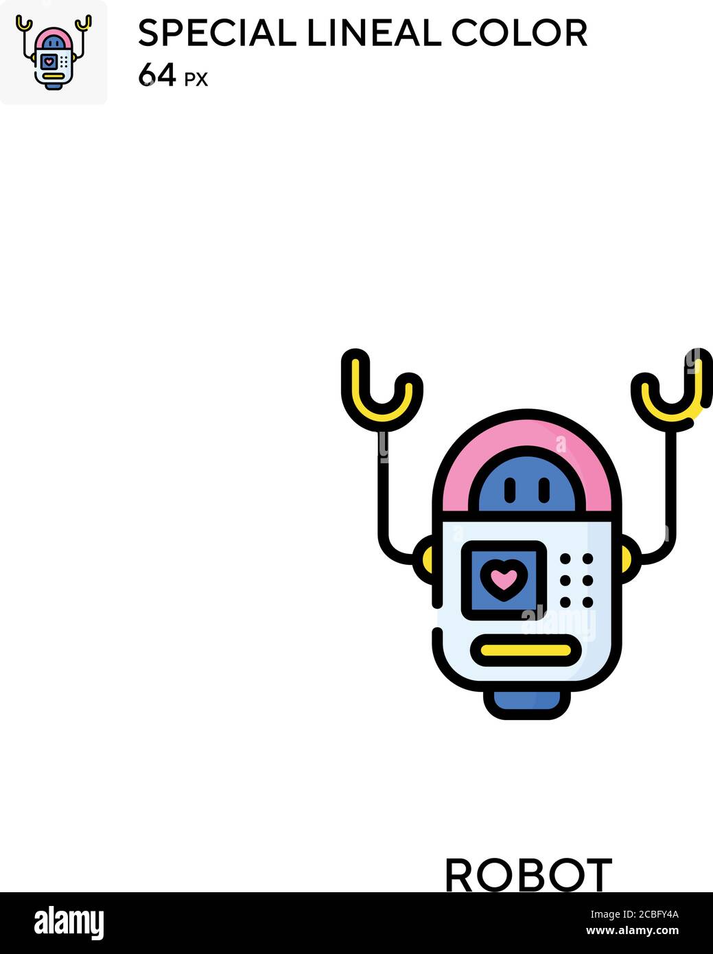 Robot Simple vector icon. Robot icons for your business project Stock ...