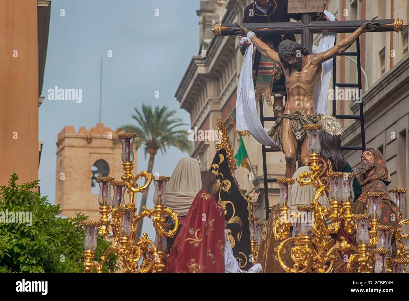 Brotherhood of the Trinity, Holy Week in Seville Stock Photo
