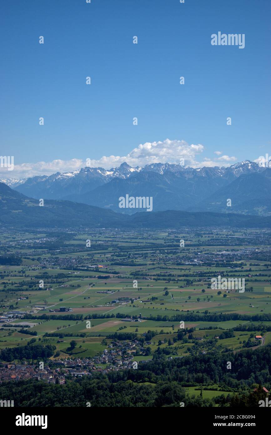 Mountain panorama in Appenzell in Switzerland Stock Photo - Alamy