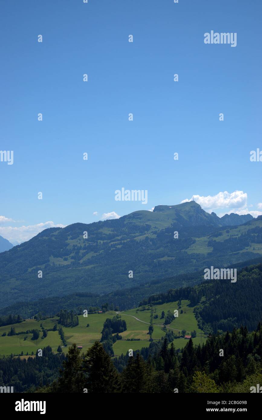 Mountain panorama in Appenzell in Switzerland Stock Photo - Alamy