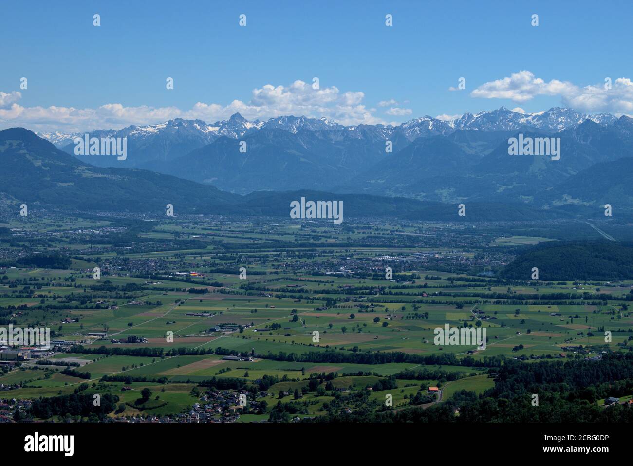 Mountain panorama in Appenzell in Switzerland Stock Photo - Alamy