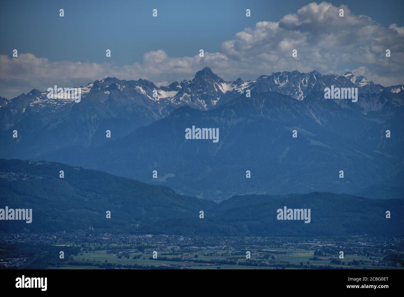 Mountain panorama in Appenzell in Switzerland Stock Photo - Alamy