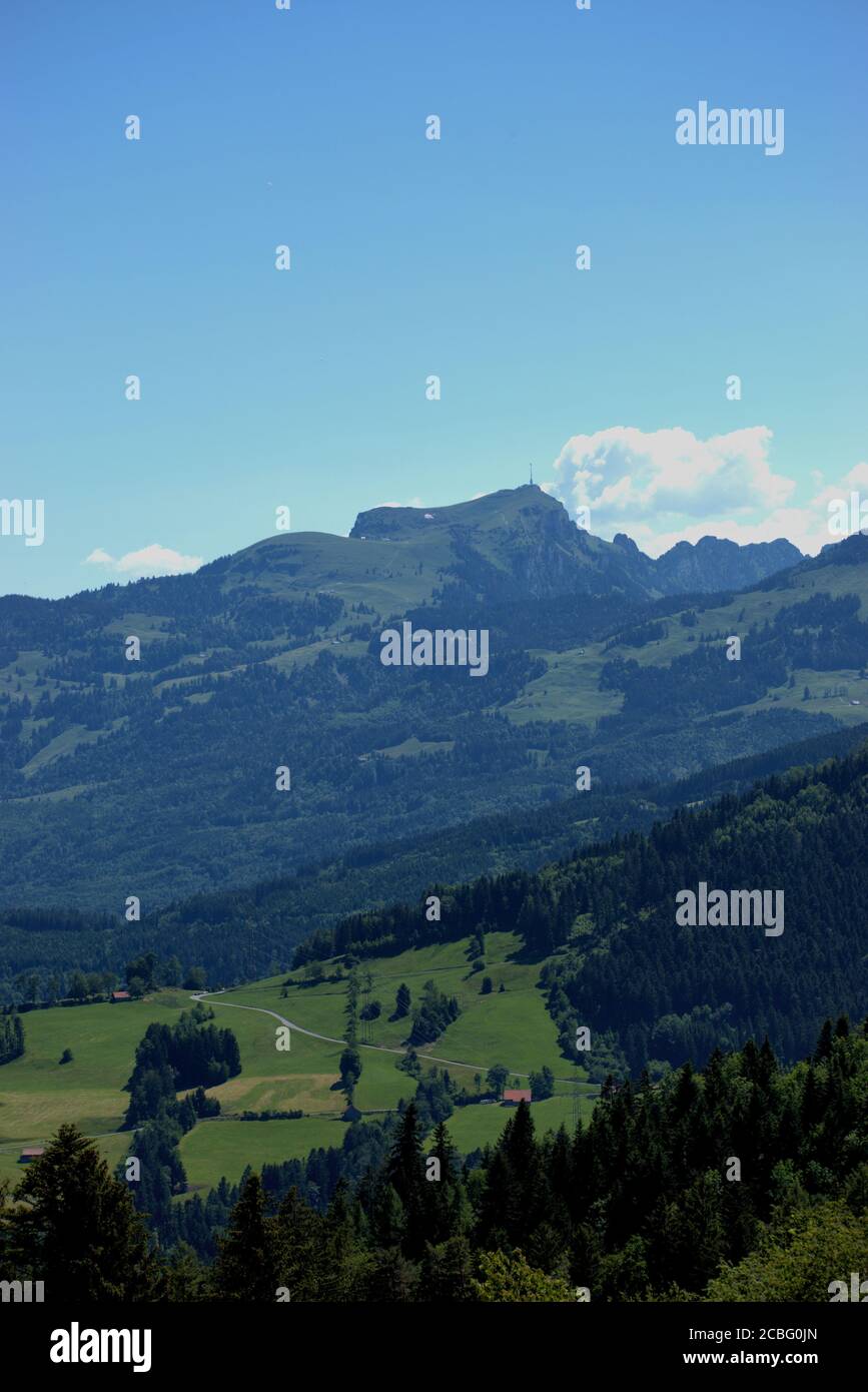 Mountain panorama in Appenzell in Switzerland Stock Photo - Alamy