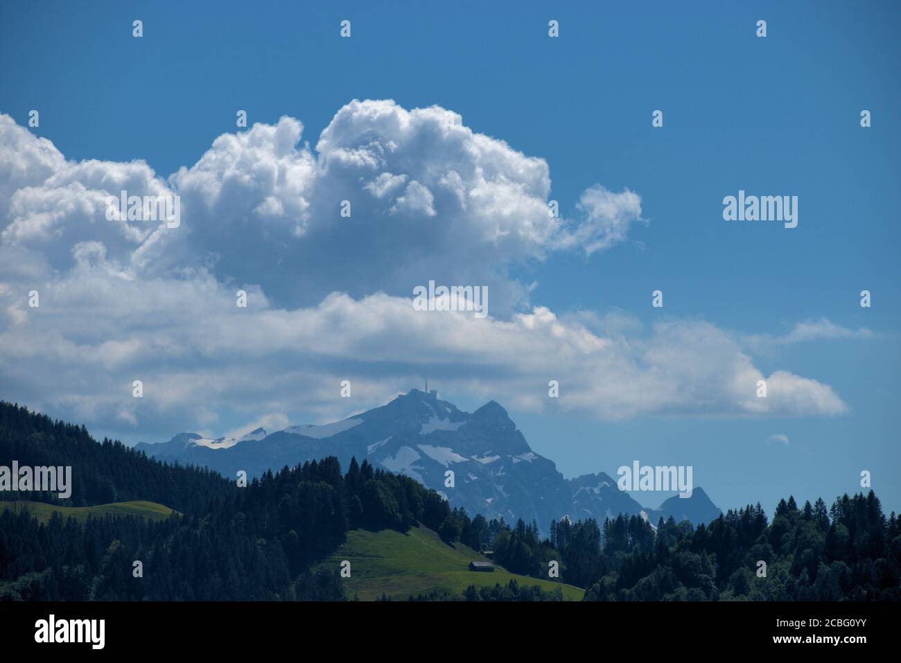 Mountain panorama in Appenzell in Switzerland Stock Photo - Alamy
