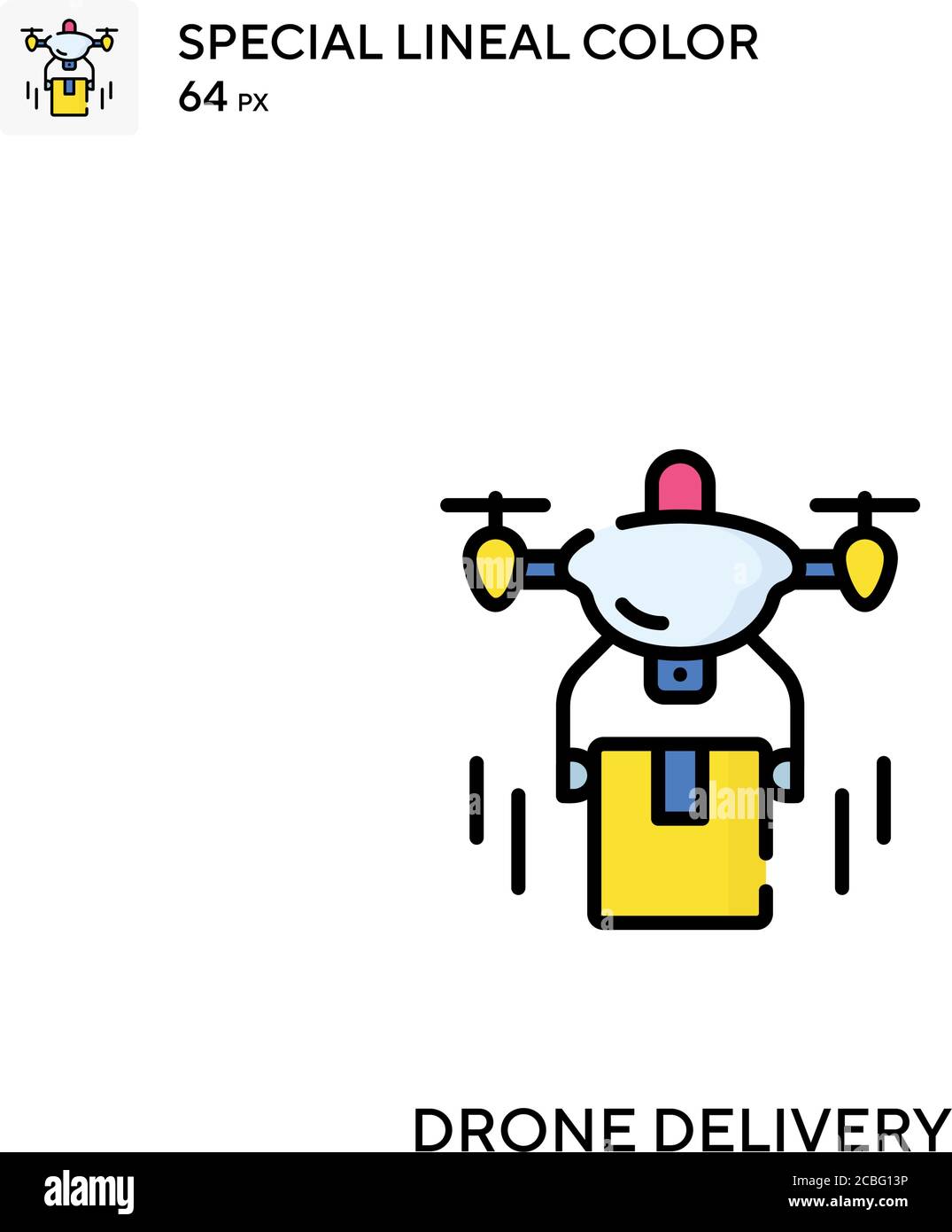 Drone delivery Simple vector icon. Drone delivery icons for your ...