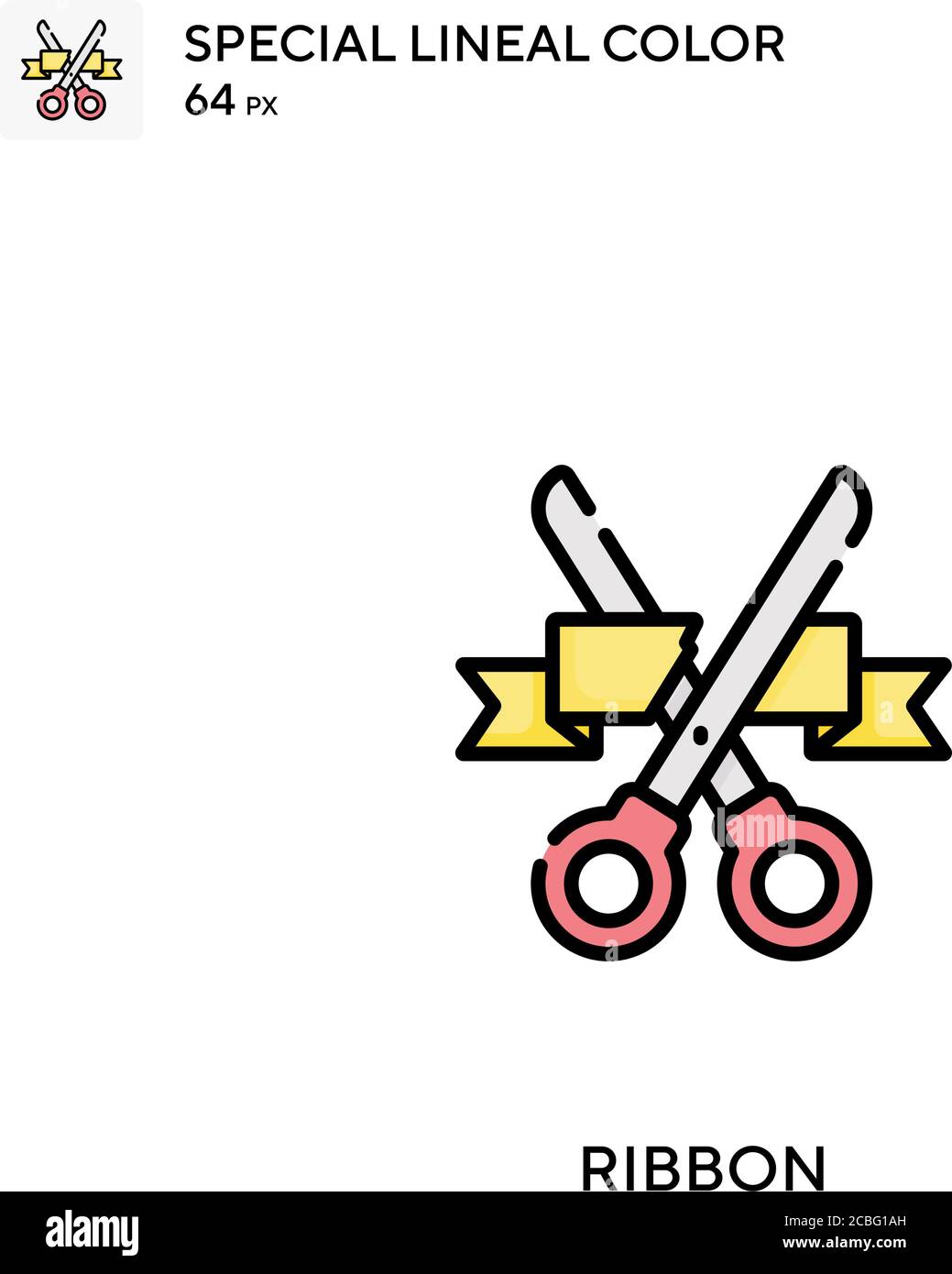 Ribbon Simple vector icon. Ribbon icons for your business project Stock ...
