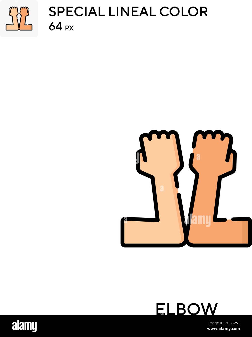 Elbow bump business Stock Vector Images Alamy