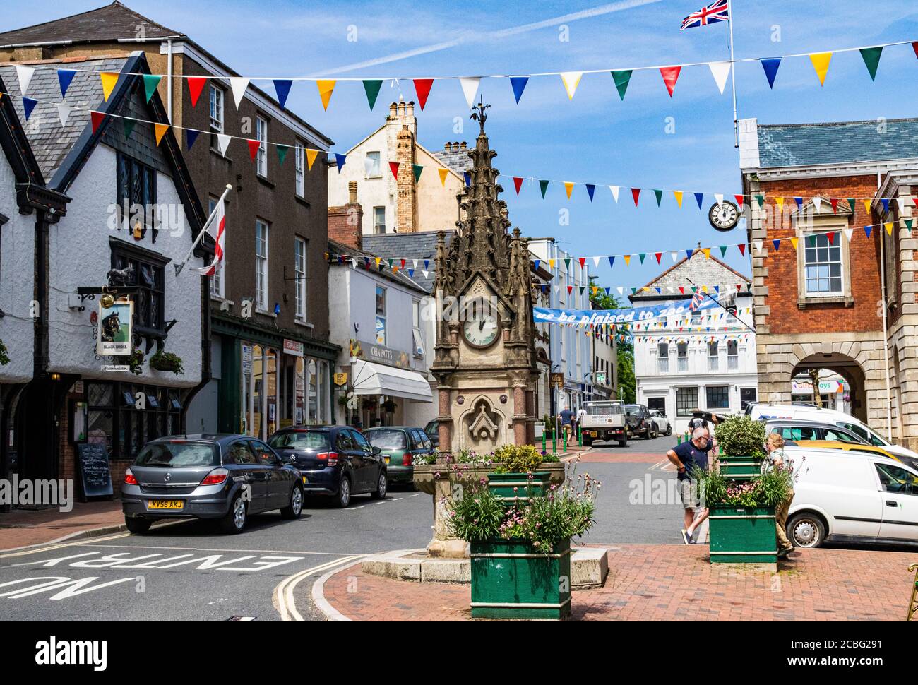 View From the Great Torrington Pannier market Looking into the Town