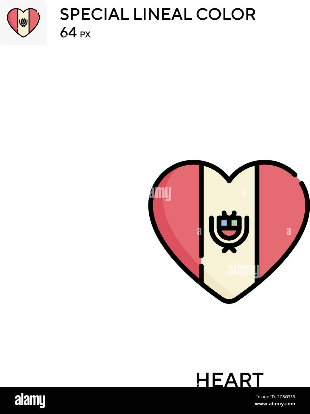 Heart Simple vector icon. Heart icons for your business project Stock ...