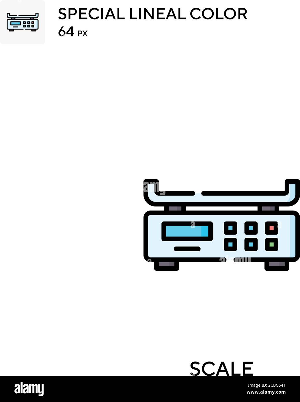 Scale Simple vector icon. Scale icons for your business project Stock ...