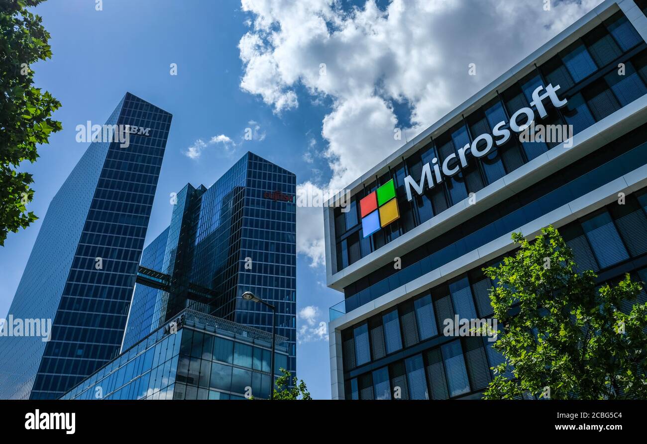 Microsoft headquarter office in Munich Germany Stock Photo