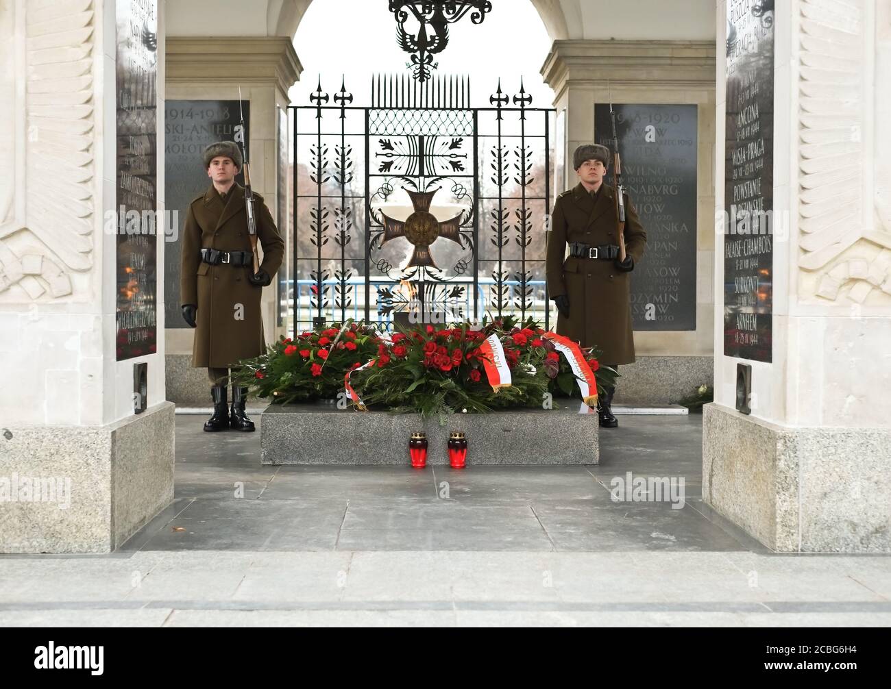 Polish soldiers Stock Photo