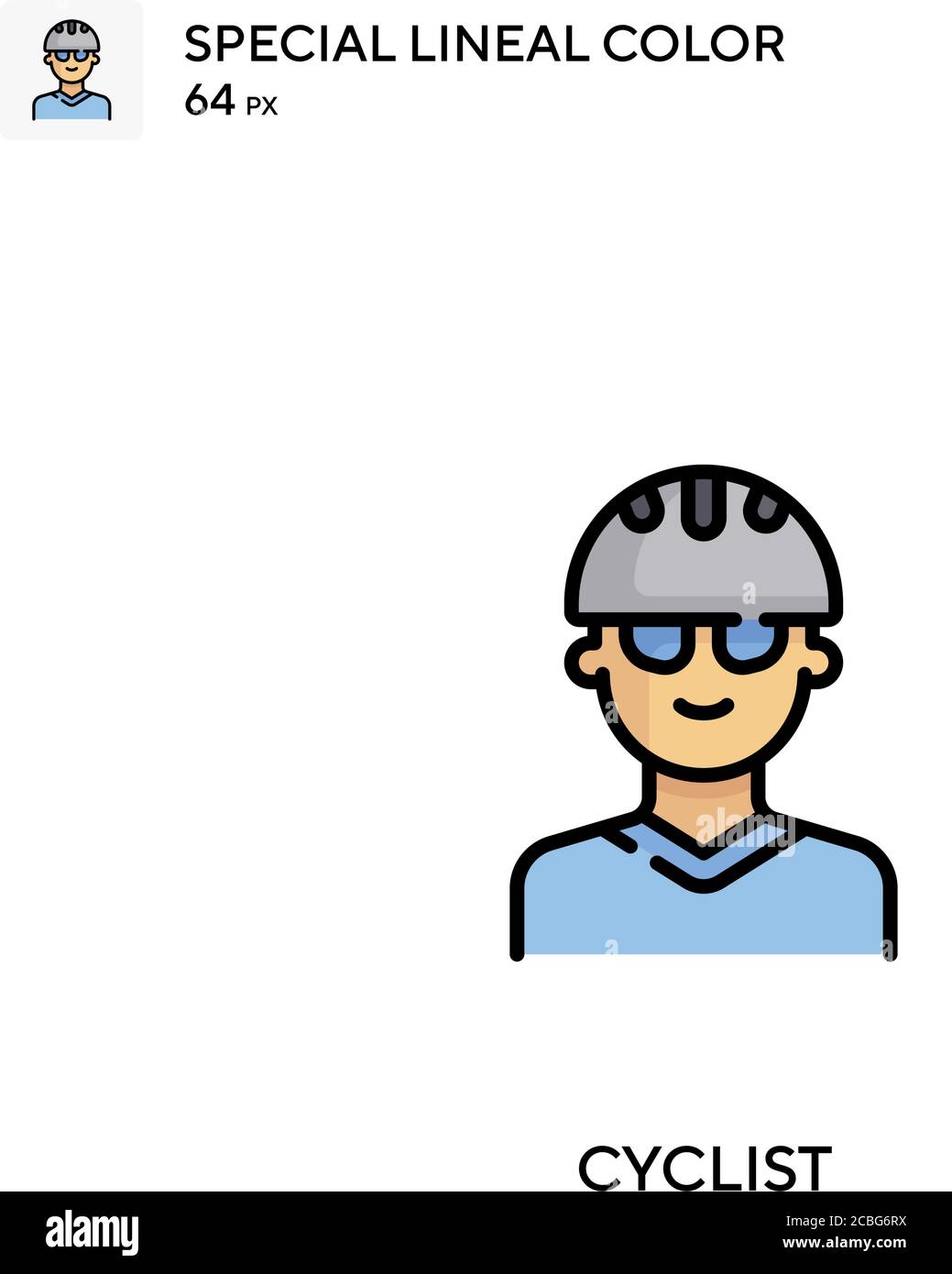 Cyclist Simple vector icon. Cyclist icons for your business project ...