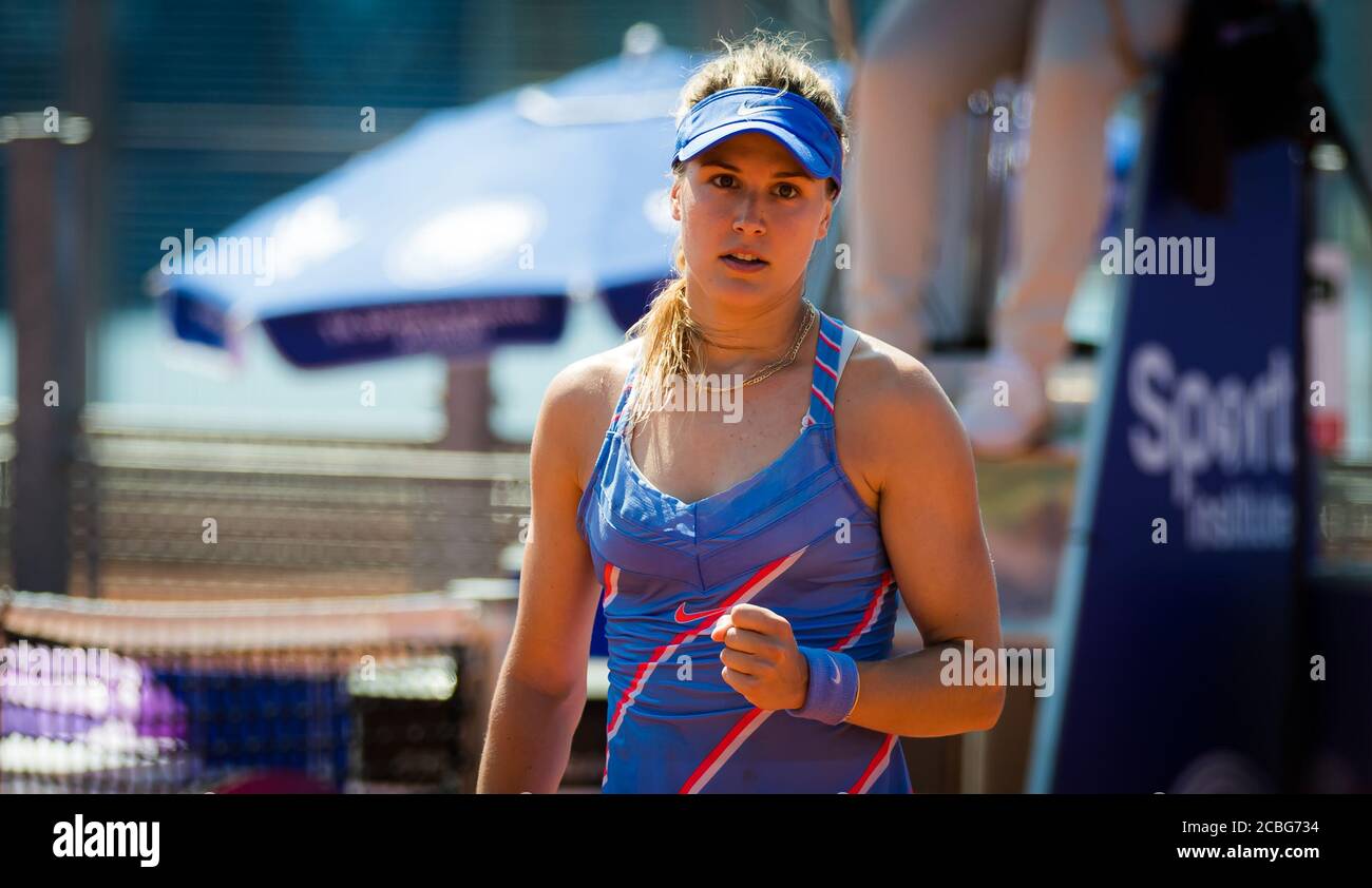 Eugenie Bouchard of Canada in action during the second round at the