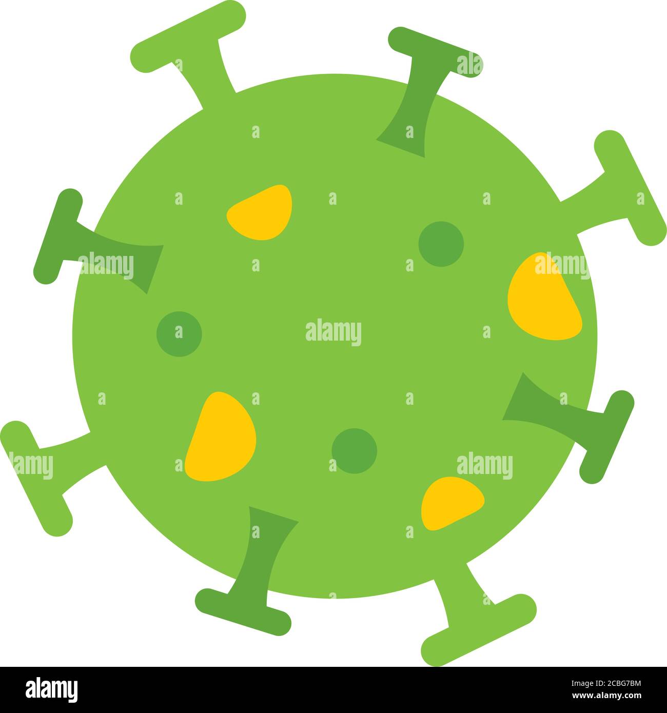 rotavirus bacteria icon over white background, flat style, vector ...