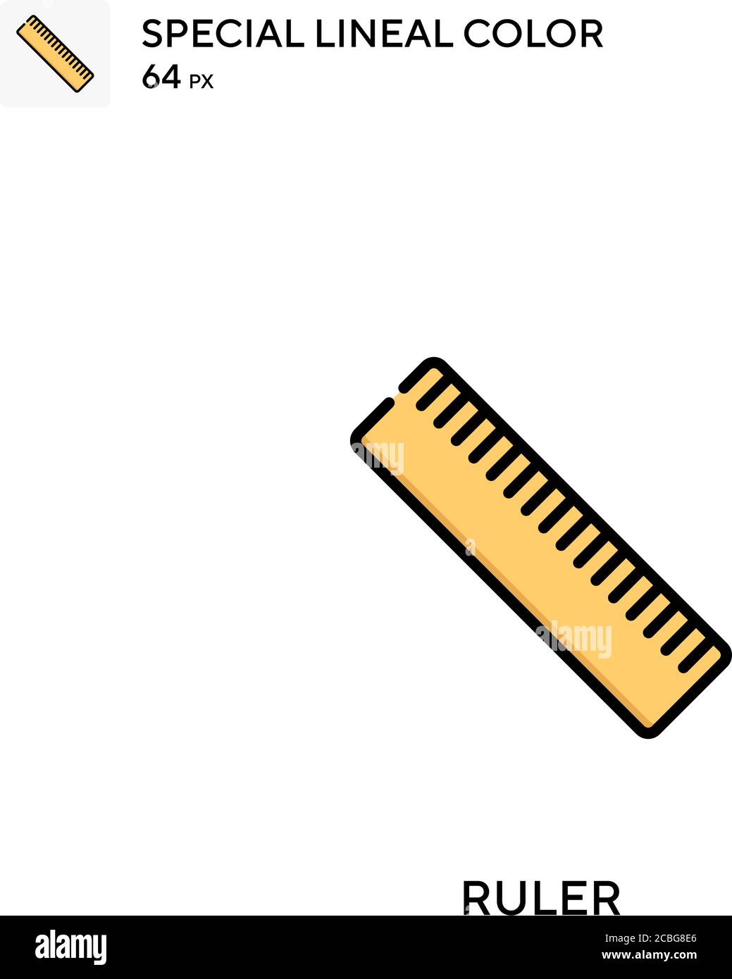 Ruler Simple vector icon. Ruler icons for your business project Stock ...