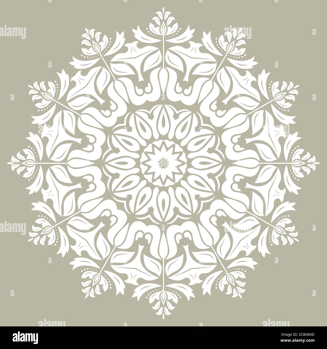Elegant Vector Ornament in Classic Style Stock Vector
