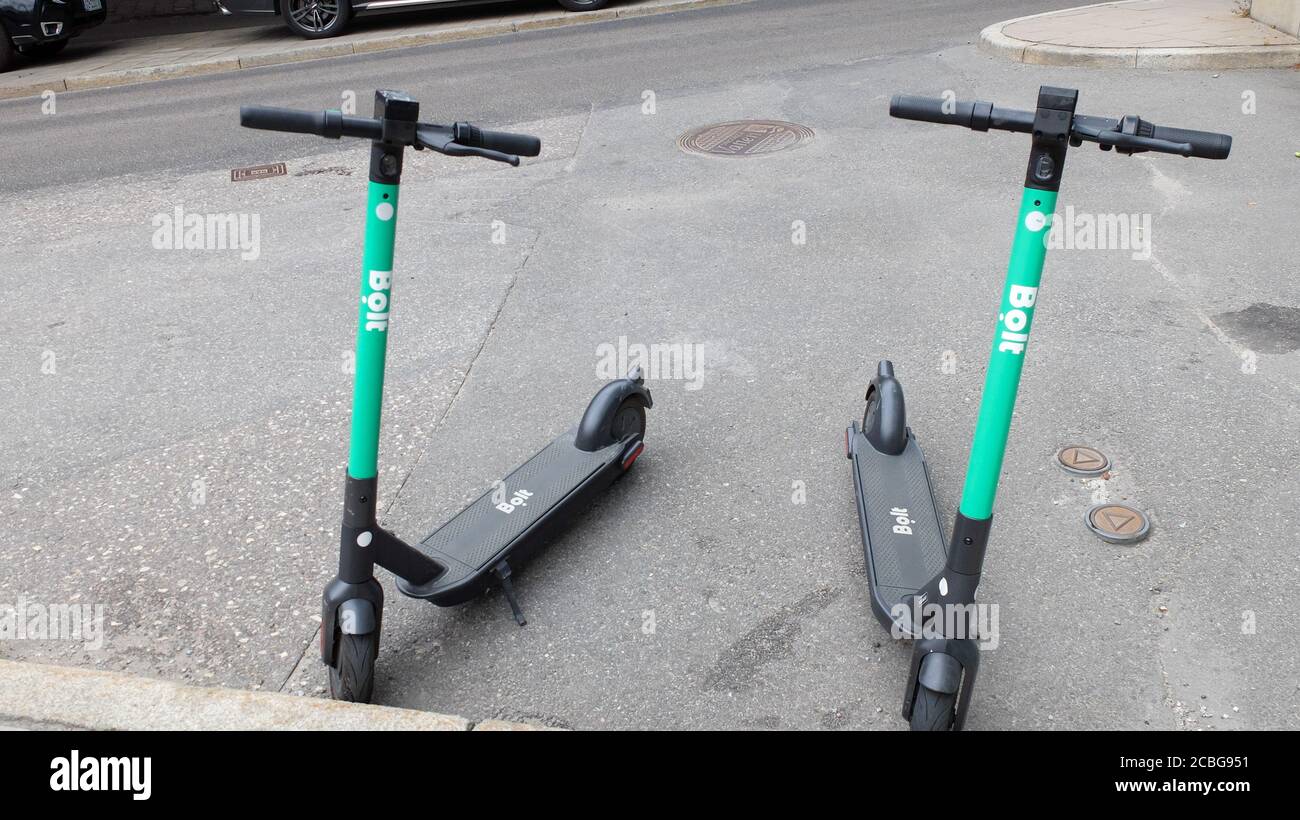Bolt electric scooter, urban vehicle Stock Photo - Alamy