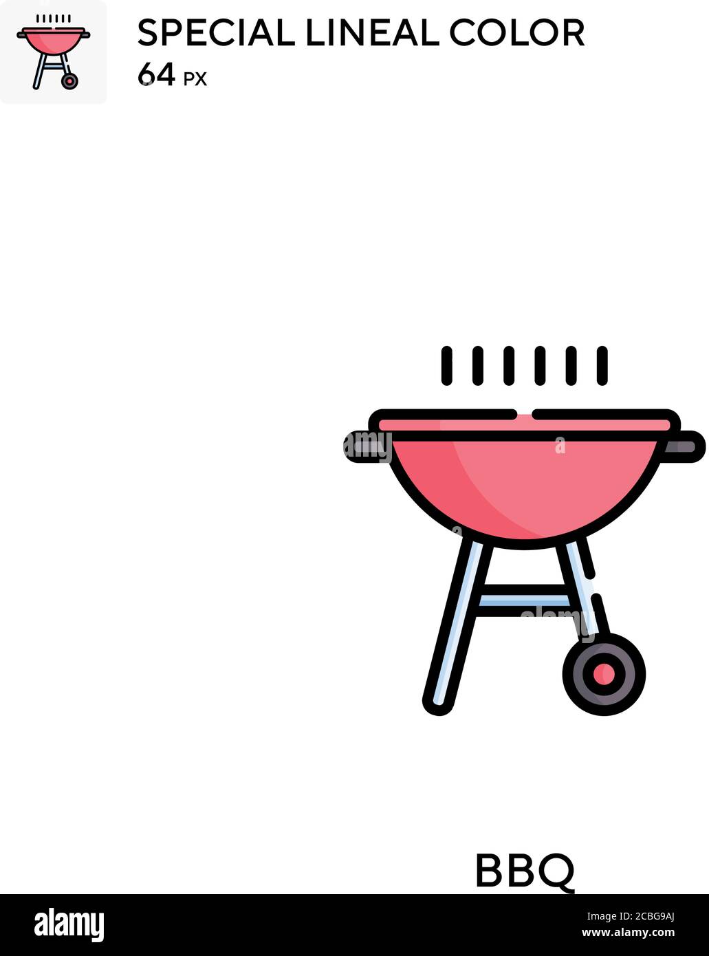 Bbq Simple vector icon. Bbq icons for your business project Stock ...