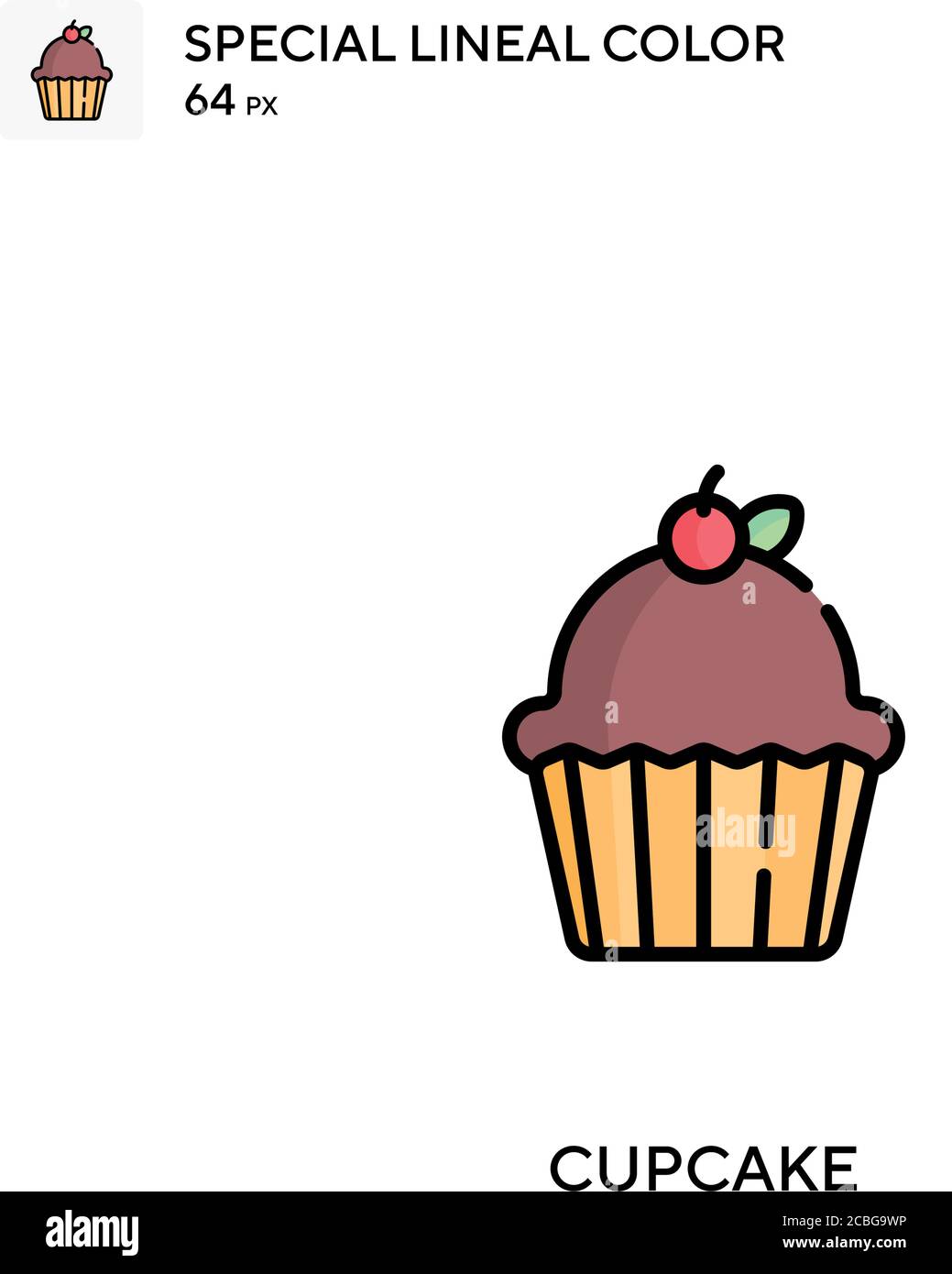 Cupcake Simple vector icon. Cupcake icons for your business project ...