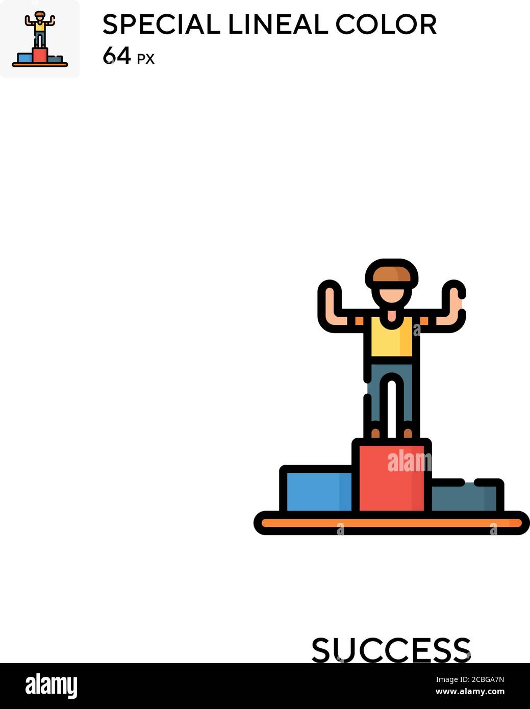Success Simple vector icon. Success icons for your business project ...