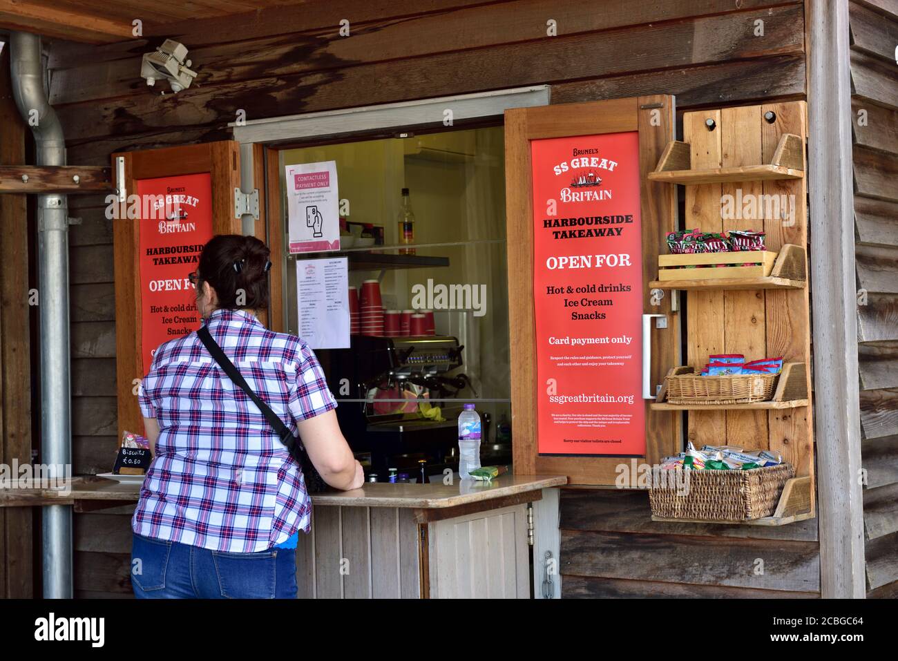 Bristol SS Great Britain Harbourside Takeaway fast food on Bristol
