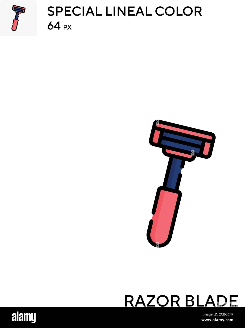 Razor blade Simple vector icon. Razor blade icons for your business