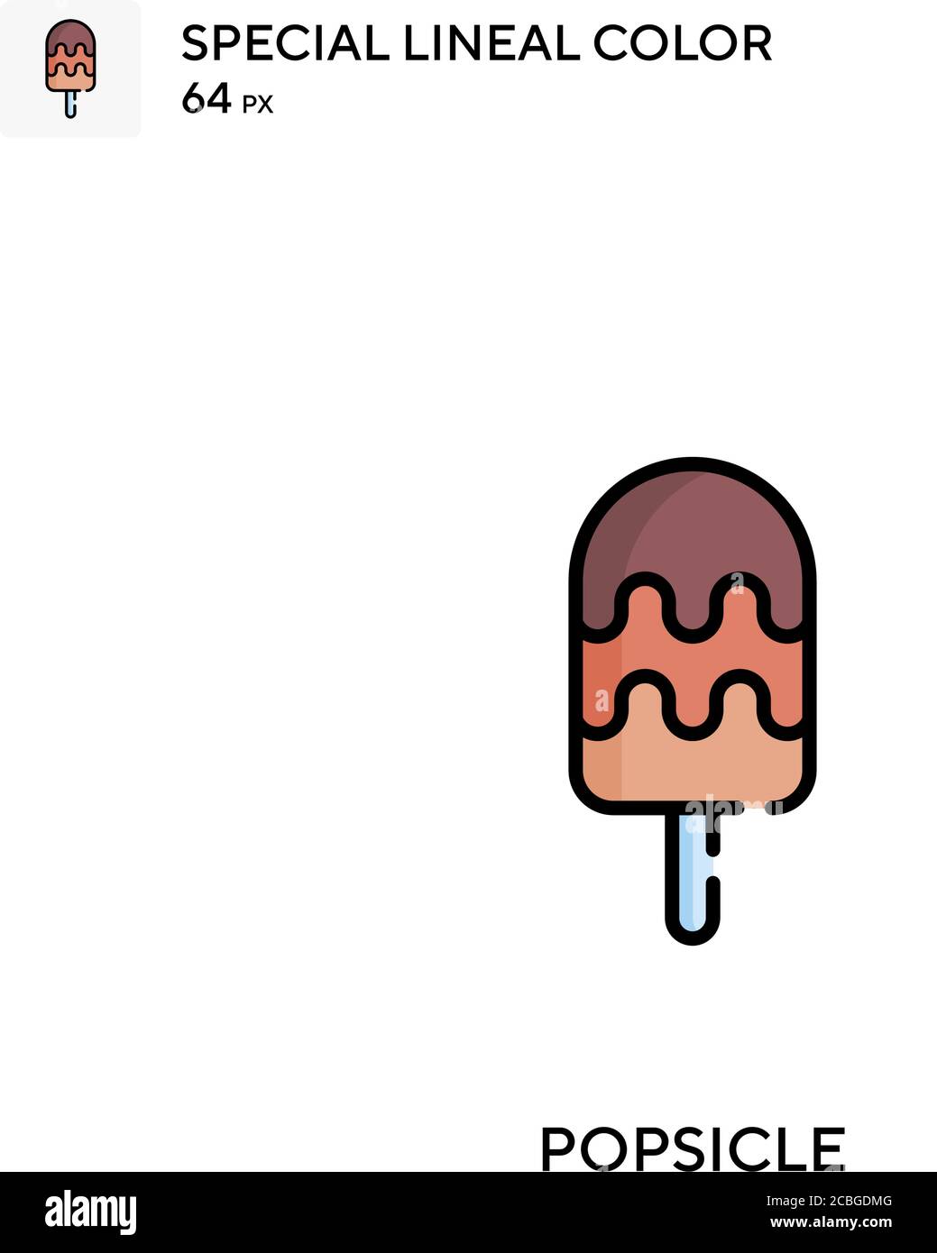 Popsicle Simple vector icon. Popsicle icons for your business project ...