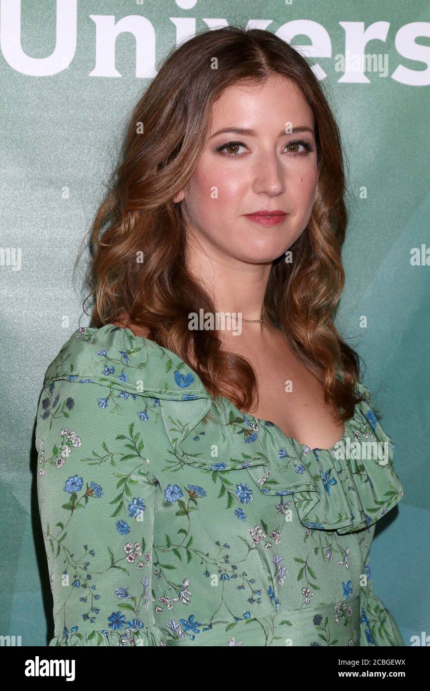 LOS ANGELES - JAN 11:  Jessy Hodges at the NBCUniversal Winter Press Tour at the Langham Huntington Hotel on January 11, 2020 in Pasadena, CA Stock Photo
