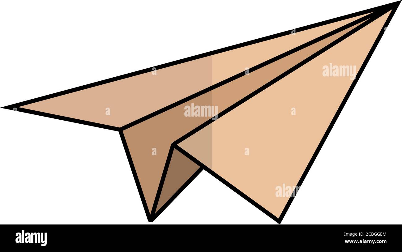 Isolated paper plane Stock Vector