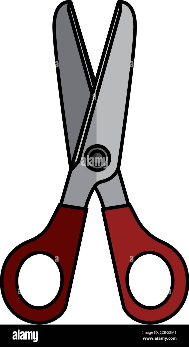 Isolated scissors icon Stock Vector
