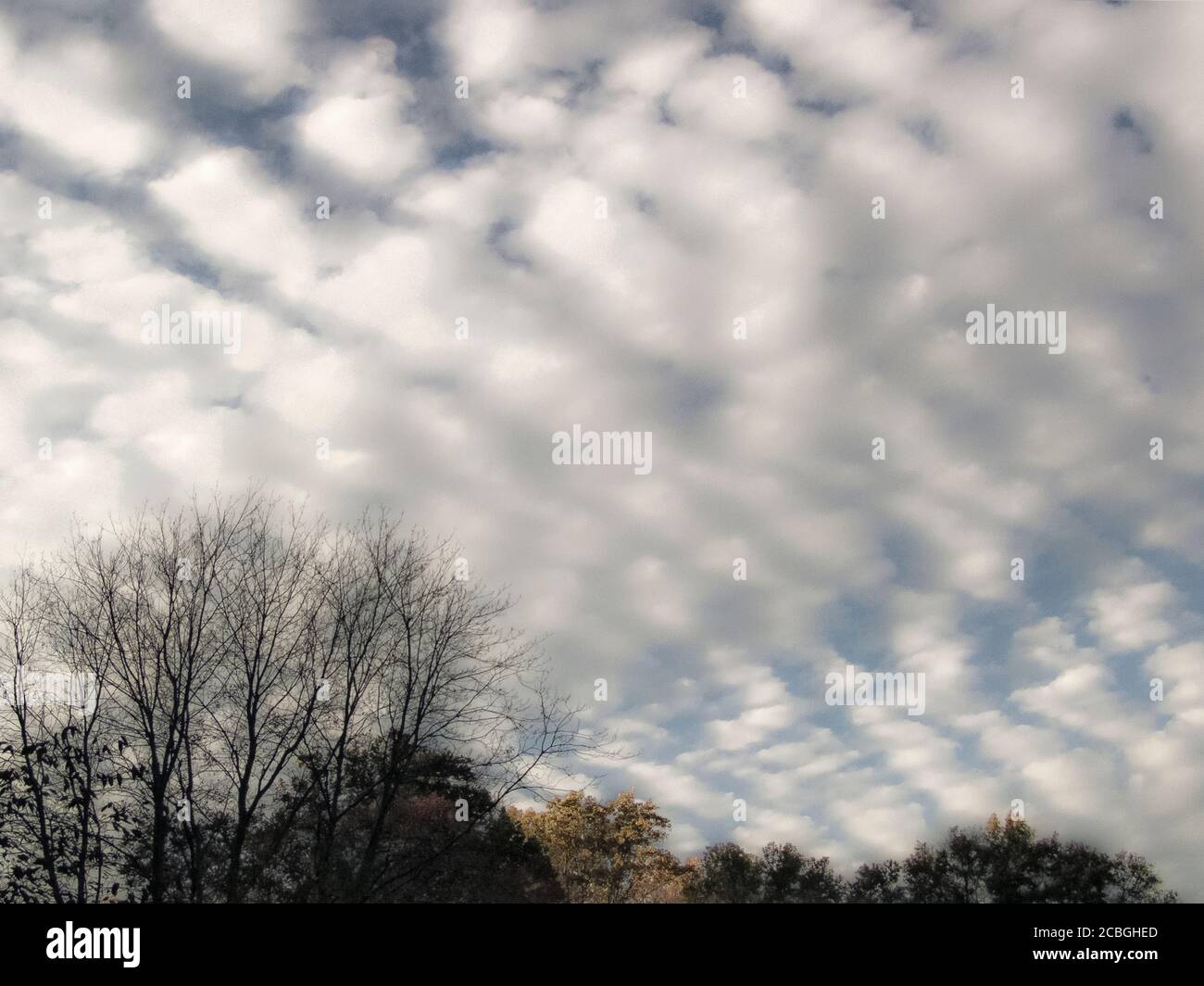 Patterned Clouds Stock Photo